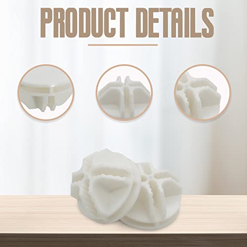 Moicstiy 50Pcs Wire Cube Plastic Connectors White Plastic Grid Cube Organizer Connector for Modular Closet Storage Organizer and Wire Shelving - Image 4