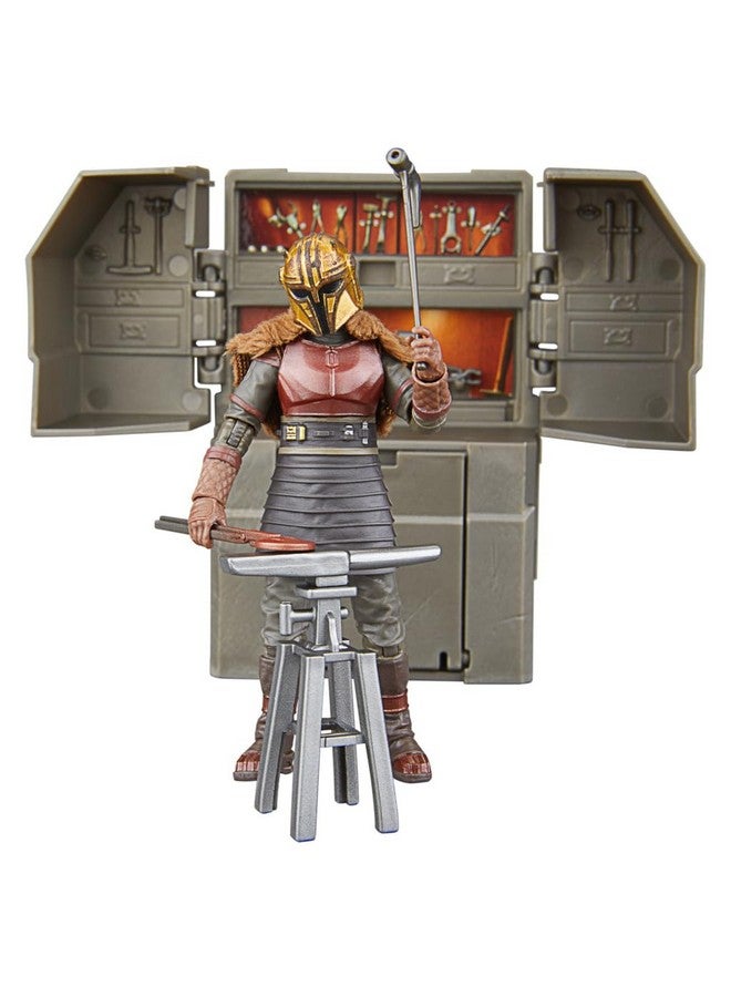 STAR WARS The Vintage Collection The Armorer’s Forge, The Mandalorian 3.75 Inch Collectible Playset with Action Figure - Image 2