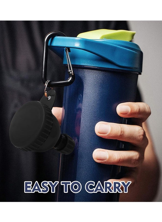 4 Pcs Portable Protein Powder Travel Container, Protein Powder Funnel, Pre Workout/Gym Supplement Funnel Keychain (4*50 ML) - Image 5