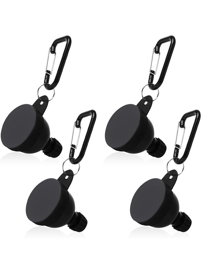 4 Pcs Portable Protein Powder Travel Container, Protein Powder Funnel, Pre Workout/Gym Supplement Funnel Keychain (4*50 ML) - Image 1