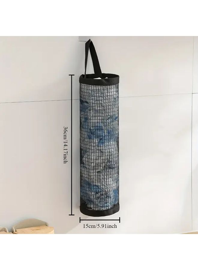 Black Collapsible Mesh Bag Organizer Foldable Garbage Bag Dispenser Kitchen Storage - Image 3