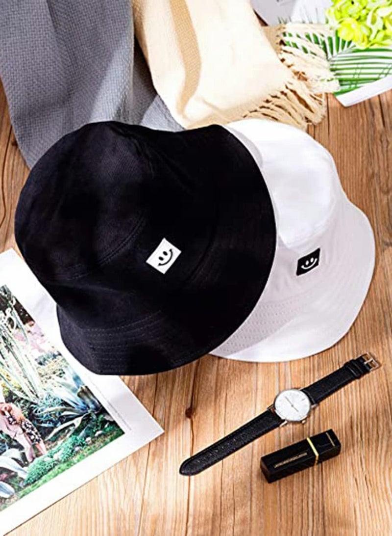 DELFINO Uni Summer Travel Bucket Hat with Smile Face Visor, Fashionable Beach Sun Fishing Cap for Men, Women, Teens, and Kids - Image 3