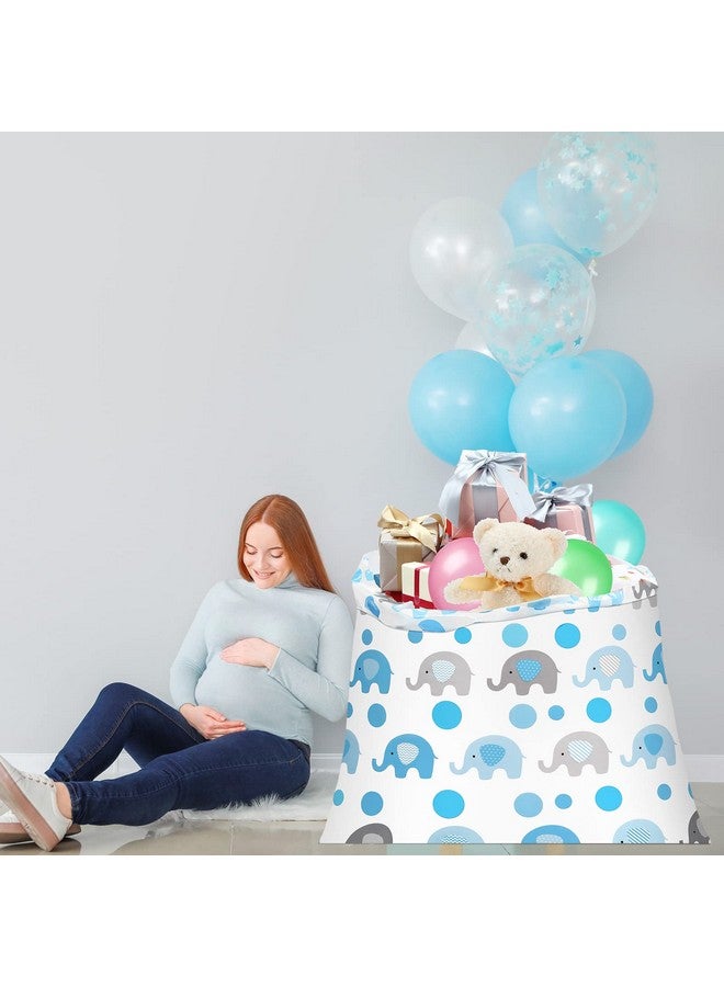 Zonon 3 قطع حقيبة هدايا زرقاء عملاقة 56 بوصة أكياس هدايا بلاستيكية ضخمة أكياس تغليف هدايا كبيرة حقيبة تخزين لعيد الميلاد الحفلات المستلزمات حقيبة قوية - Image 3