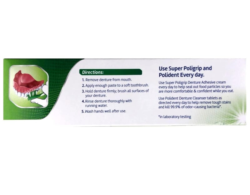 Polident CreamPaste DentuCreme 390 oz Pack of 3Mint - Image 2