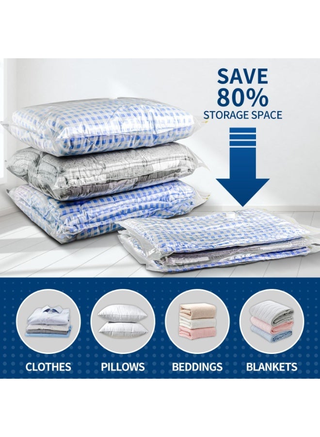 Arabest Vacuum Storage Bags, 10 PCS Space Saver Vacuum Seal Bags, Space Bags, Vacuum Sealer Bags for Clothes, Comforters, Blankets, Bedding (3 x Jumbo, 3 x Large, 4 x Medium)  - Image 3