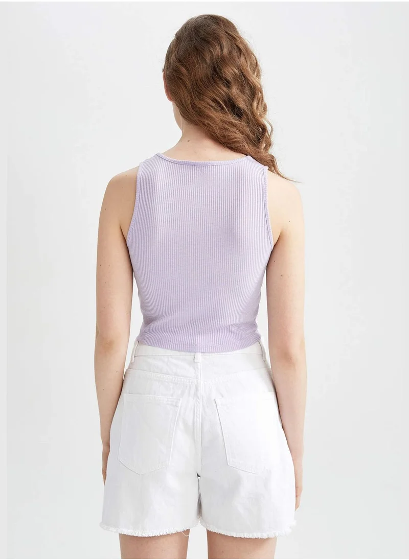 DeFacto Fitted Sleeveless Tie Strap Vest