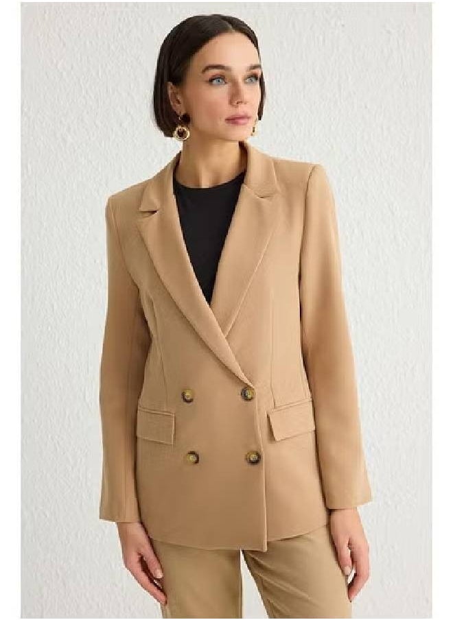 trendyol Double-breasted mink-lined blazer - Twoss21Ce0107 
