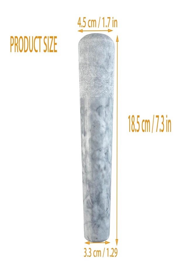 Daszui 7.3 in Granite Replacement Pestle (Only Pestle [Mortar is not Included]) Pale White Polishing Pestle - Image 2