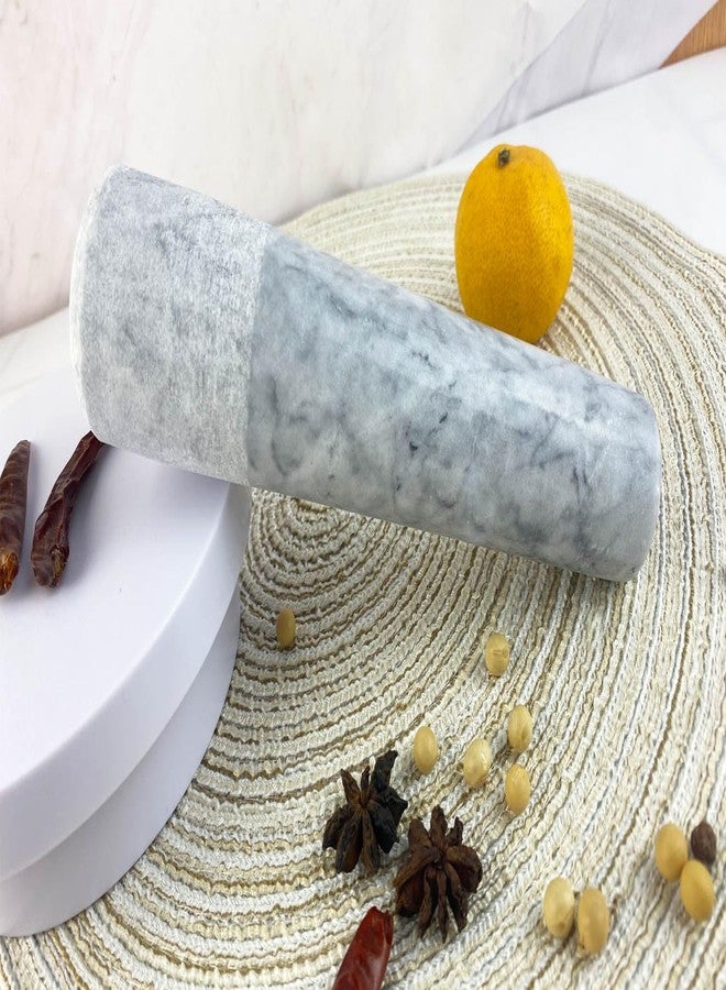Daszui 7.3 in Granite Replacement Pestle (Only Pestle [Mortar is not Included]) Pale White Polishing Pestle - Image 5