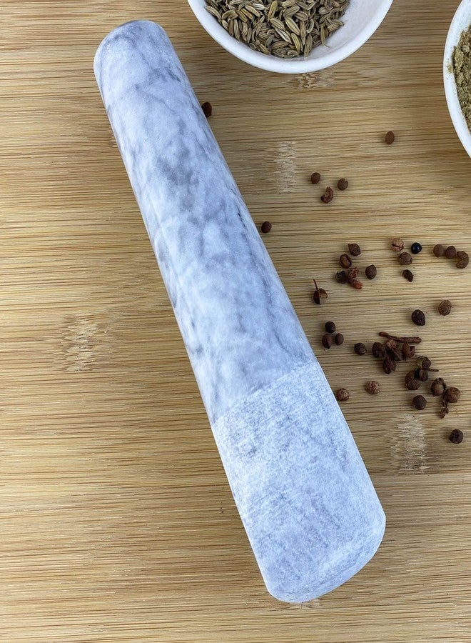 Daszui 7.3 in Granite Replacement Pestle (Only Pestle [Mortar is not Included]) Pale White Polishing Pestle - Image 3