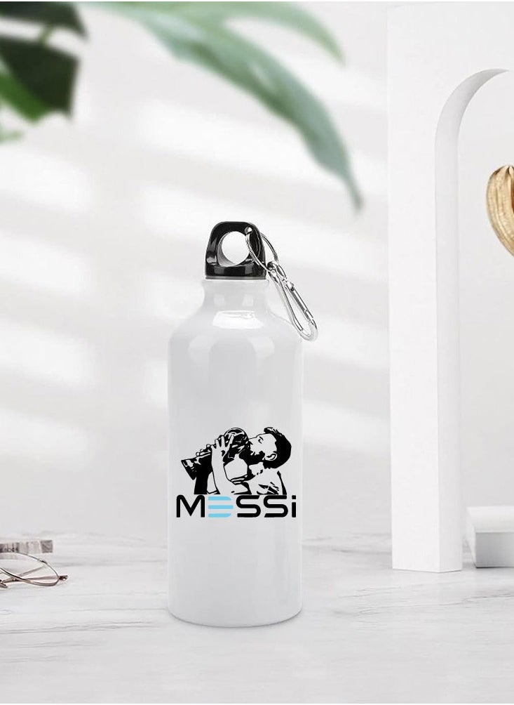 PRINTSHOP4ME - Football Super Hero Messi WaterFlask Bottle - Gift for Sport fans - Aluminum Insulated Sports Water Bottle 700ml - Image 1