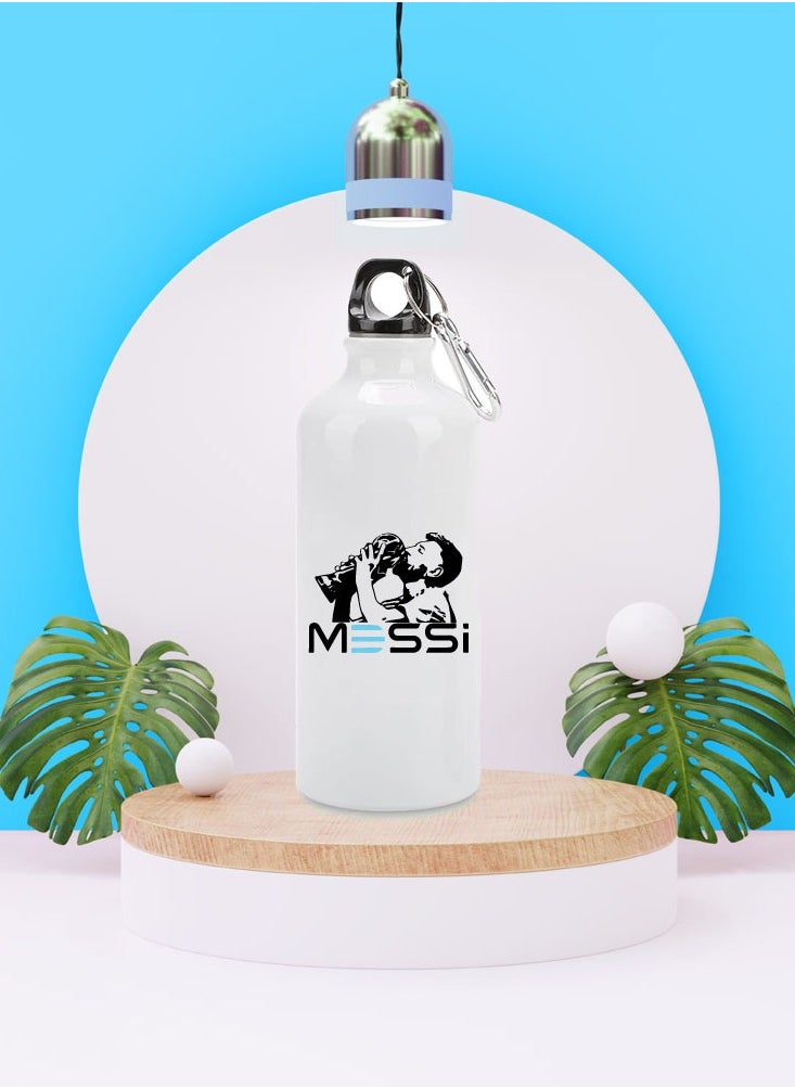 PRINTSHOP4ME - Football Super Hero Messi WaterFlask Bottle - Gift for Sport fans - Aluminum Insulated Sports Water Bottle 700ml - Image 1
