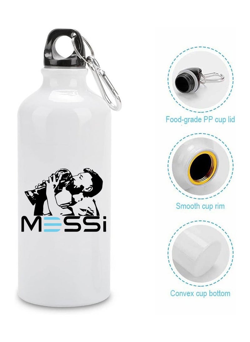 PRINTSHOP4ME - Football Super Hero Messi WaterFlask Bottle - Gift for Sport fans - Aluminum Insulated Sports Water Bottle 700ml - Image 1
