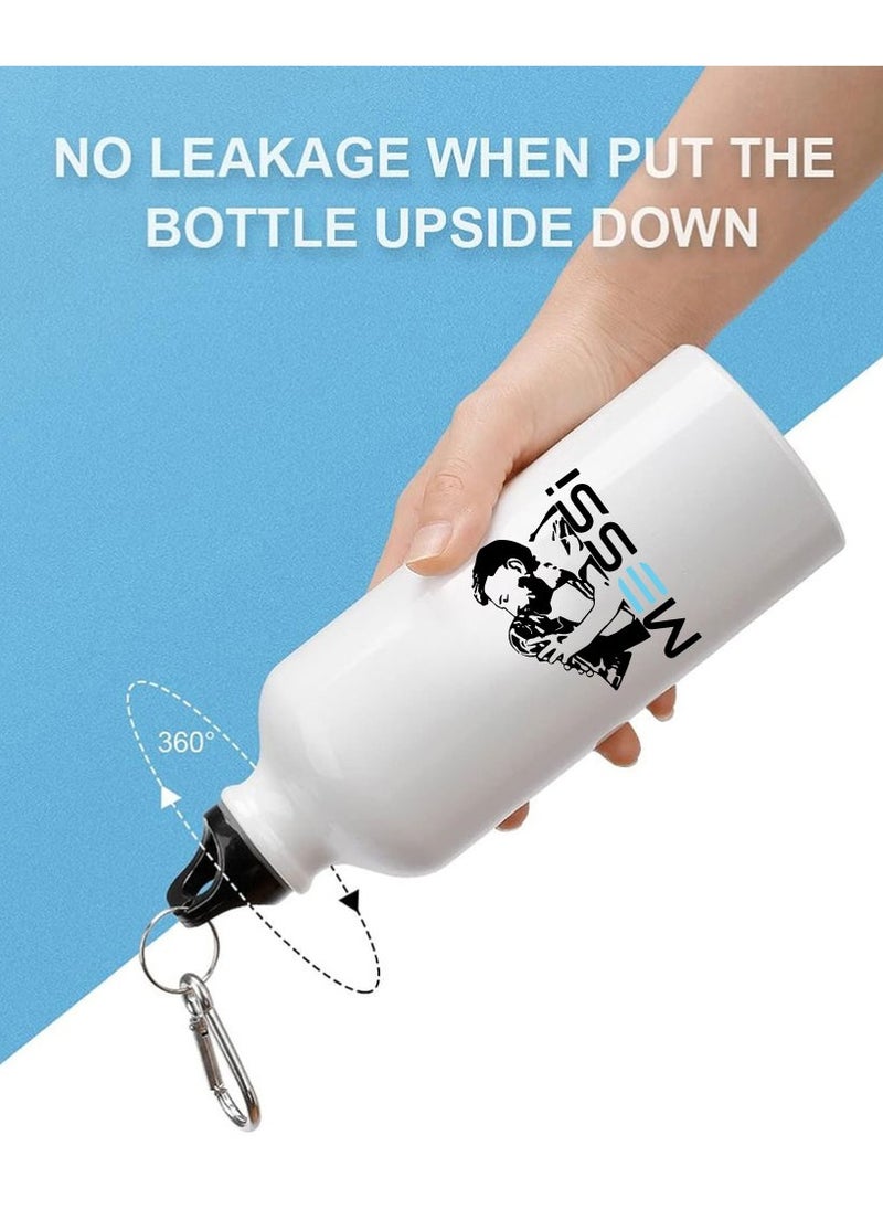 PRINTSHOP4ME - Football Super Hero Messi WaterFlask Bottle - Gift for Sport fans - Aluminum Insulated Sports Water Bottle 700ml - Image 1