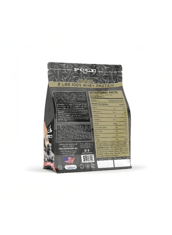 التغذية القطب POLE NUTRITION بروتين مصل الحليب بنسبة 100٪، 2 باوند - Image 2