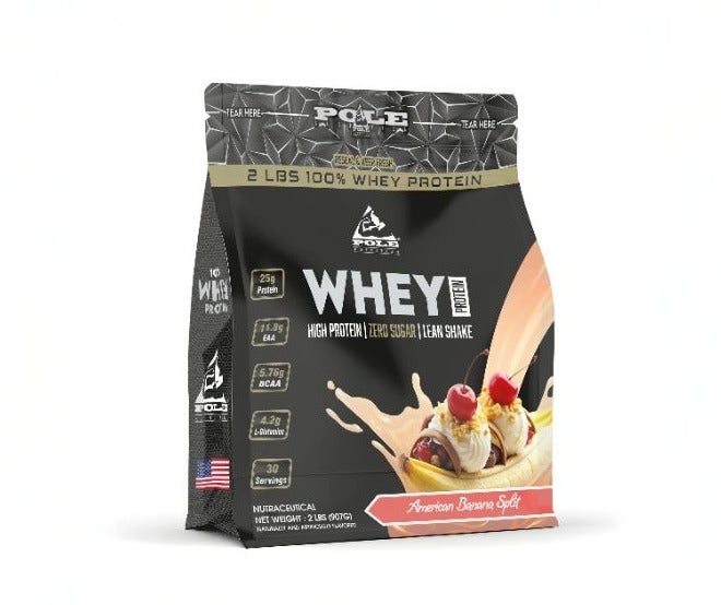 التغذية القطب POLE NUTRITION بروتين مصل الحليب بنسبة 100٪، 2 باوند - Image 1