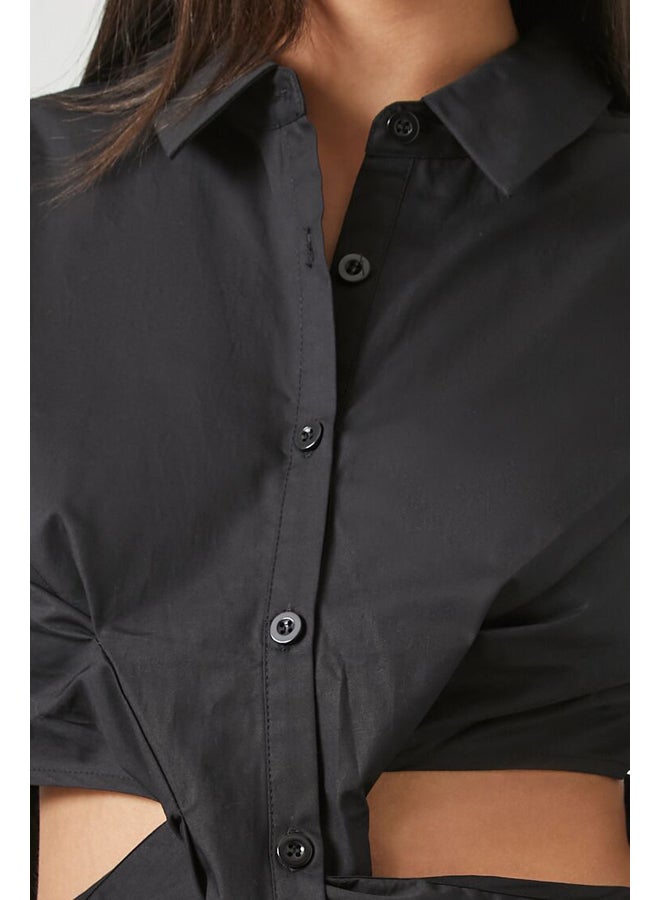 FOREVER 21 Cutout Long-Sleeve Shirt - Image 2