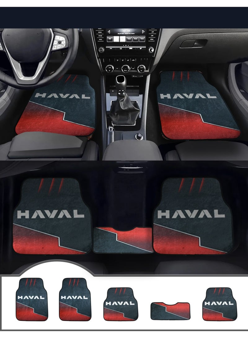 Universal Car Floor Mats Set 5 Pieces Compatible With Haval Vehicles Anti Slip Design Durable Easy To Clean Protects Interior From Dirt Dust Mud Water And Daily Spills Front Rear And Center Mats For Daily Use - Image 5