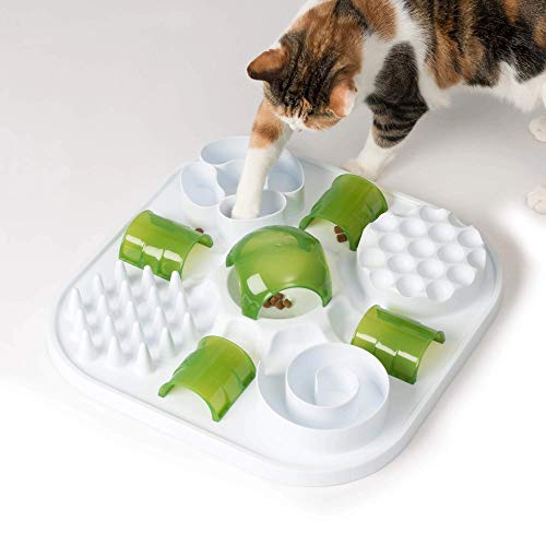 Catit Play Cat Treat Puzzle, Interactive Cat Toy, 43010, White - Image 3