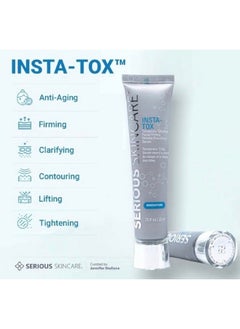 Serious Skincare Serious Skincare INSTA-TOX Instant Wrinkle Smoothing Skin Serum TRIO - Temporarily Tightens Face - Instantly Reduce Appearance of Lines, Wrinkles & Large Pores - For Women & Men - .75 Fl. Oz. (3Pack)  - Image 2