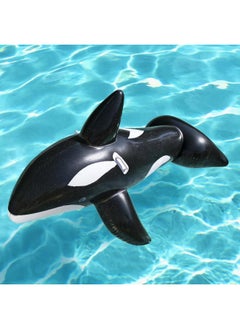 Generic jumbo whale pool float, inflatable rubber ride on for kids, swim aid  - Image 2