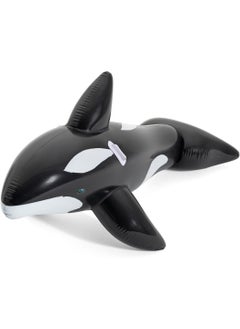 Generic jumbo whale pool float, inflatable rubber ride on for kids, swim aid  - Image 1