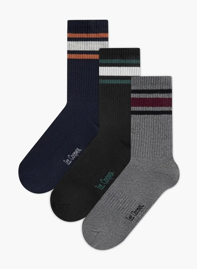 Men Socks with Stripes - Set of 5