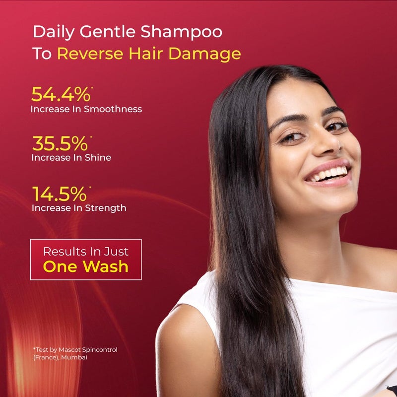 Arata 6in1 Super Shampoo Prevents Hair loss Restores pH Balance Boosts Hair Thickness Reduces Breakage Fights Microbial Infections Adds Shine Shampoo For Women Men 300ml - Image 2