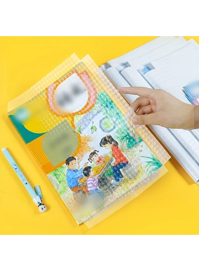 10 أغطية كتب شبكية غير لامعة، فيلم حماية ذاتي اللصق من الـ PVC - Image 1