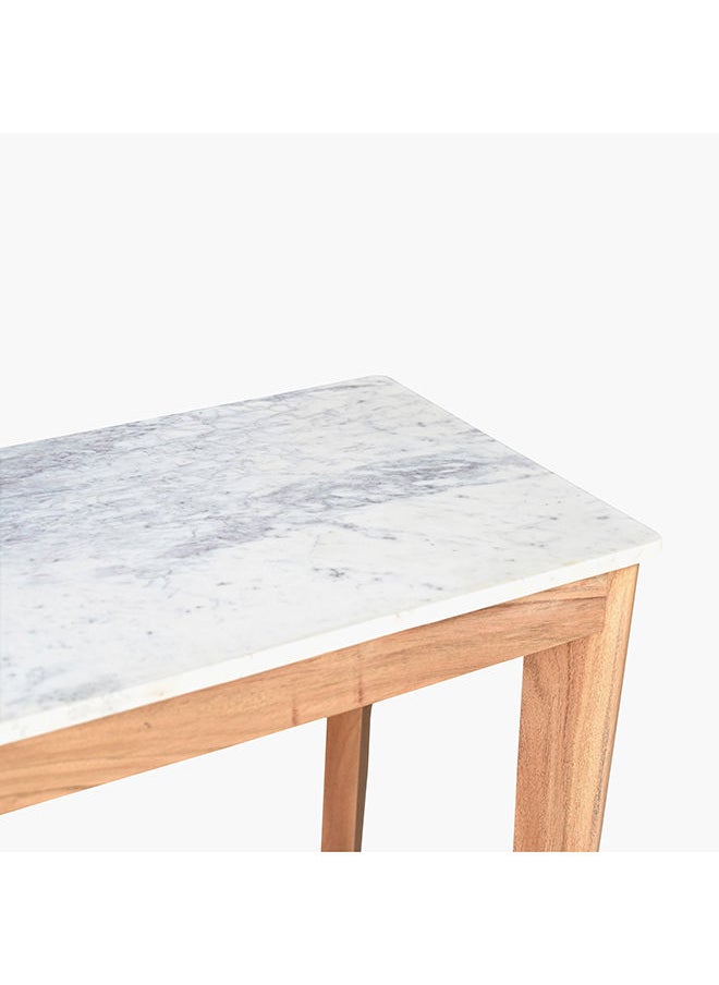 Home Box Midtown Marble Top Console Table With Shelf 137 x 76 x 40 cm  - Image 3