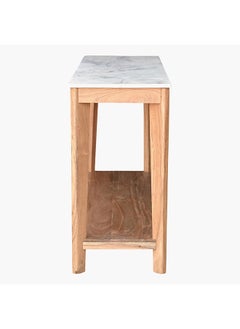 Home Box Midtown Marble Top Console Table With Shelf 137 x 76 x 40 cm  - Image 4