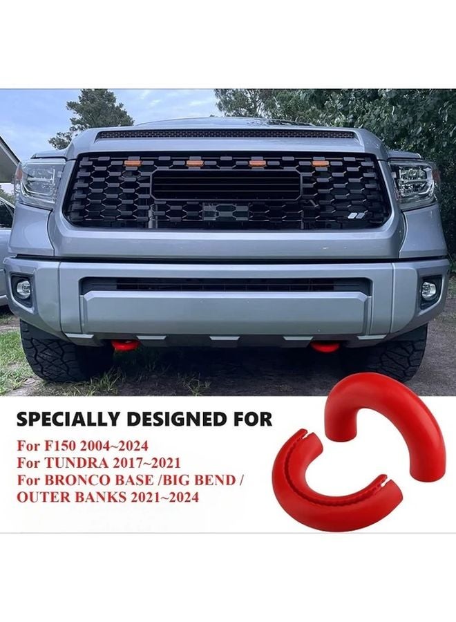 أغطية خطاف القطر للشاحنة الحمراء لـ Ford F150 2004-2024، Bronco 2021-2024، Toyota Tundra 2017-2021 - Image 2