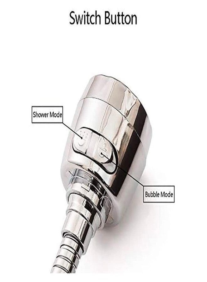 CECEFIN Premium Tap Extension for Kitchen Sink | 360° Flexible Sink Tap for Kitchen Basin | Adjustable Kitchen Tap Extender & Tap Shower | Water Saving Sink Tap Extension, 2 Mode (Silver) - Image 5