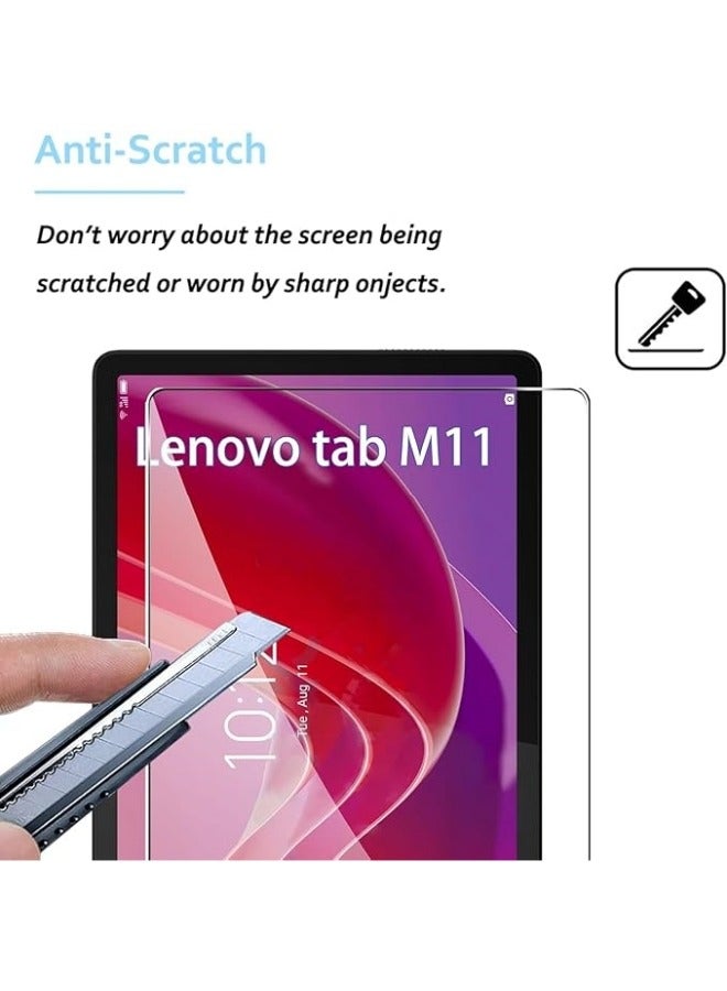 general [2 Pack] Tempered Glass Compatible with Lenovo Tab M11 11 inch 2024 Screen Protector Tempered Glass, Bubble Free, 9H Hardness, Scratch Resistant - Image 3