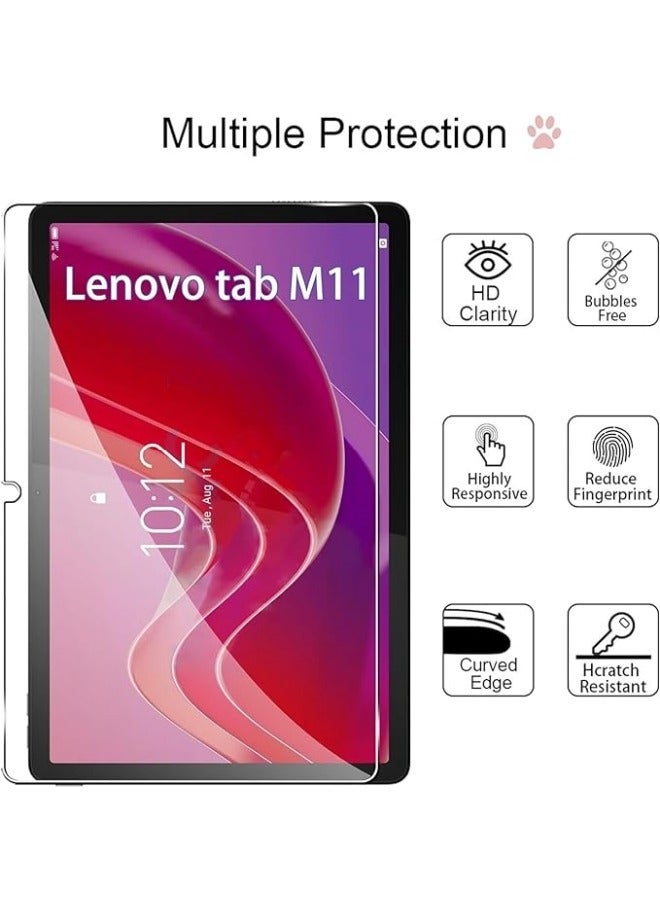 general [2 Pack] Tempered Glass Compatible with Lenovo Tab M11 11 inch 2024 Screen Protector Tempered Glass, Bubble Free, 9H Hardness, Scratch Resistant - Image 4