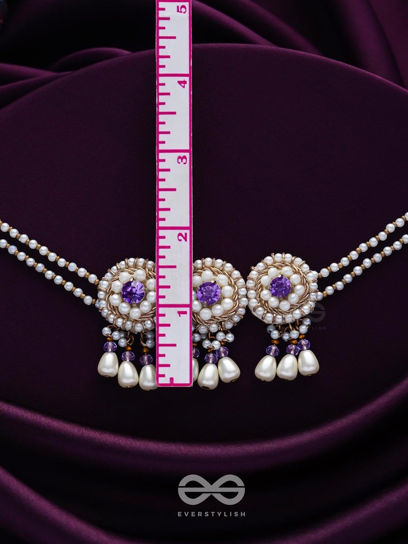 SANJOYA by EVERSTYLISH Embroidered Pearl Necklace for Women | Elegant Pearl & Stone Choker Neckpiece | Ethnic Jewelry for Weddings, Festivals & Special Occasions - Image 4