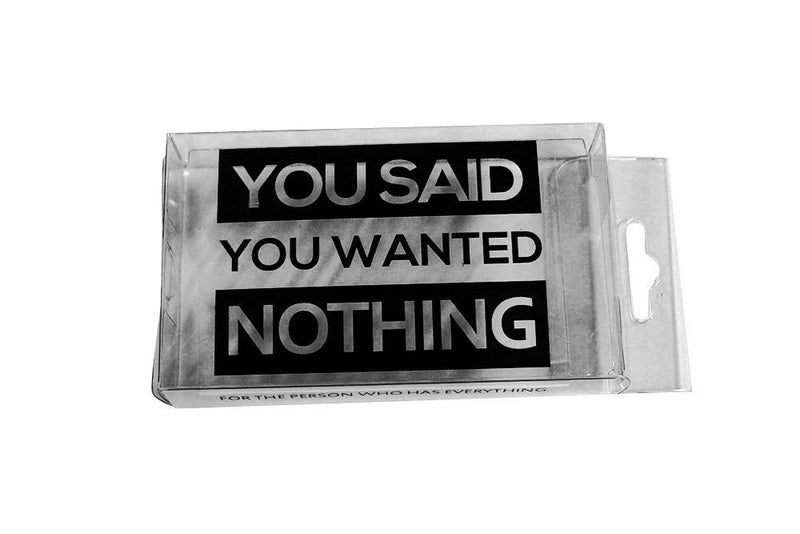 Gears Out Nothing You Said You Wanted Nothing Gifts for Men Who Want Nothing The Gift of Nothing Prank Gift Box - Image 2