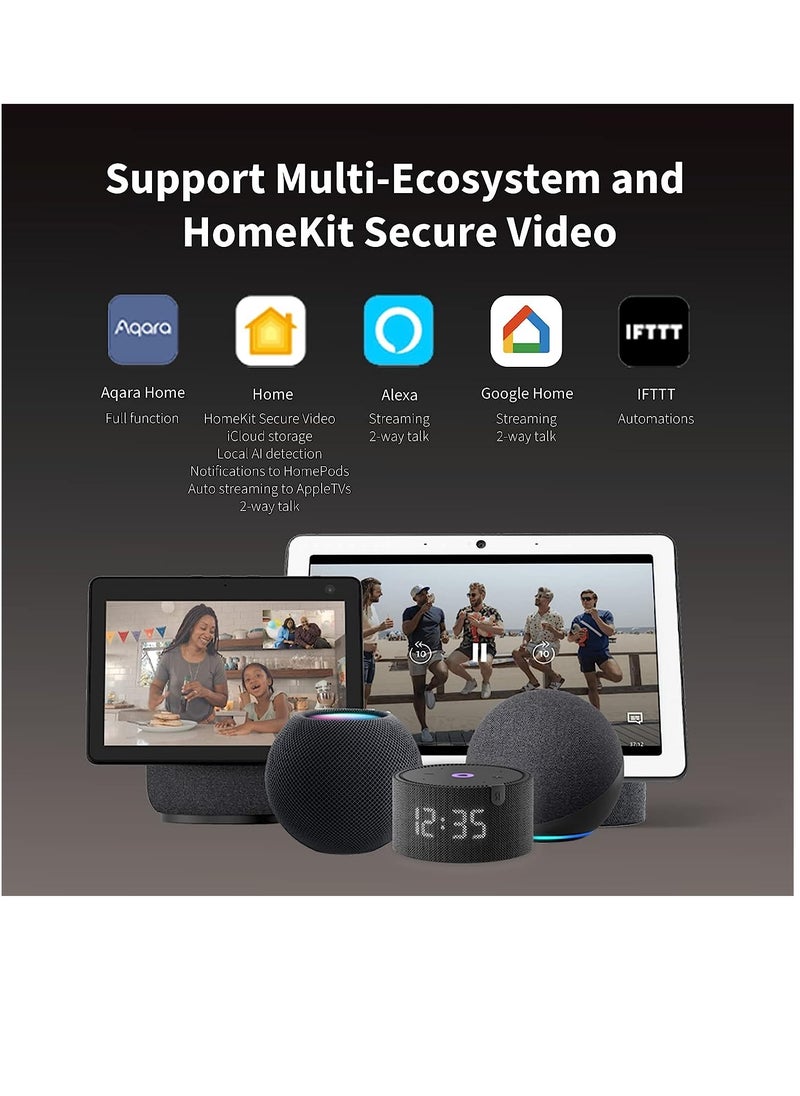 Aqara - Smart Video Doorbell G4,Compatible with HomeKit, Alexa,Google Home - Image 1