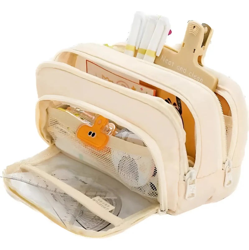 New Large Aesthetic Layered Pencil Case Bag Aaa - Image 3