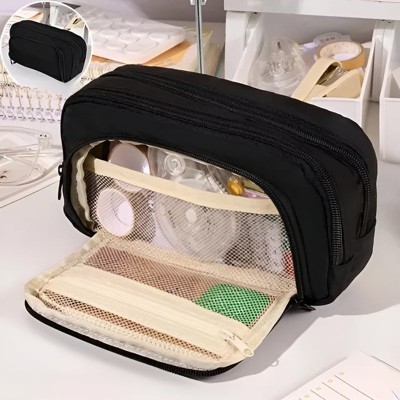 New Large Aesthetic Layered Pencil Case Bag Aaa - Image 2