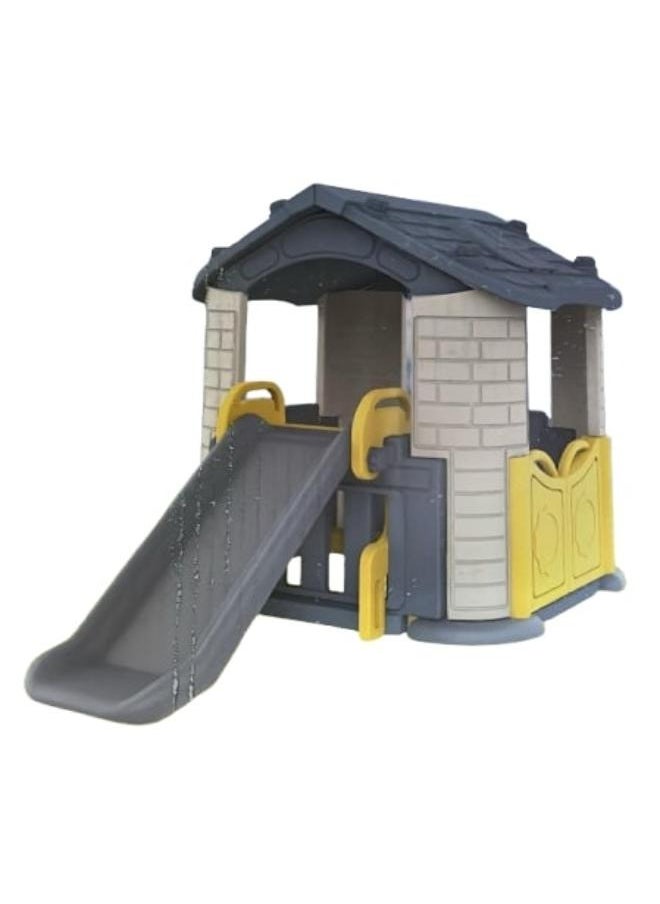 mini panda - Play House with Slide - Blue - Image 1