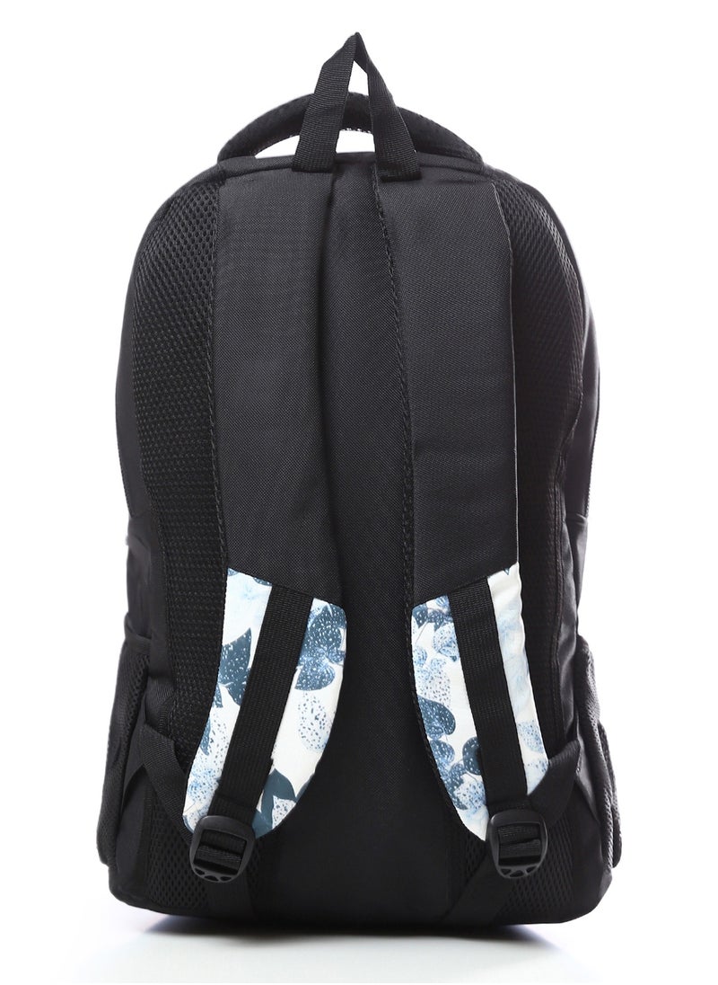 MERCH - Black, White, Grey Front Pocket Backpack - Image 1