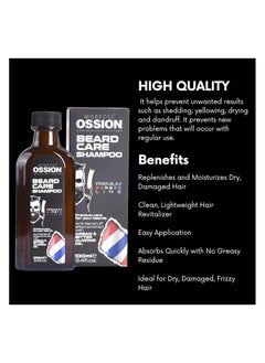 MORFOSE Morfose Ossion Beard Care Shampoo - Deep Cleanse & Moisturize (100ml)  - Image 4