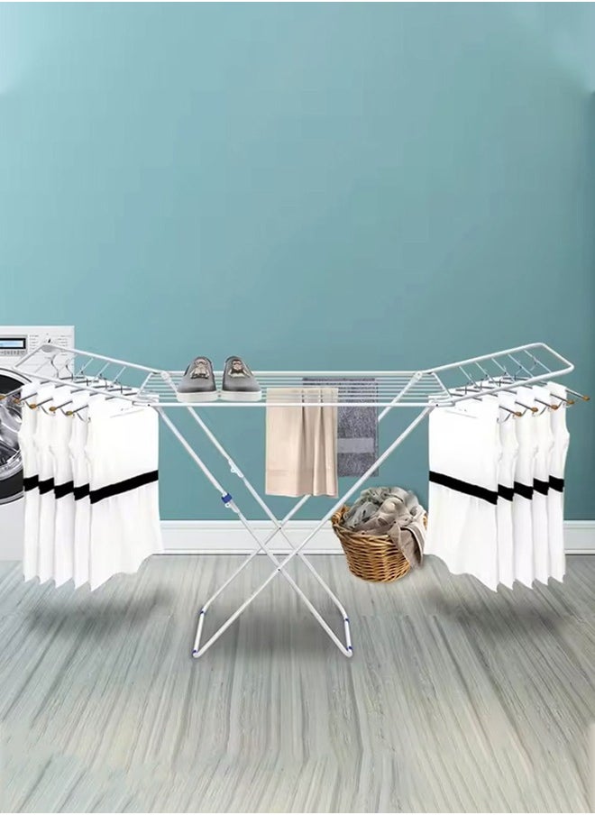 Taimi - Foldable Drying Rack with Extendable Wings Reinforced Structure 180x50x108cm - Image 1