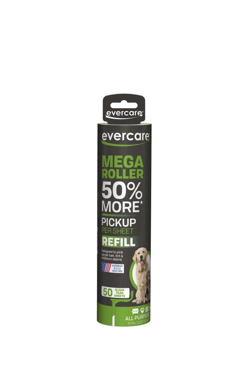 Evercare Pet Mega Roller 50-Layer Refill, Pack Of 3 - Image 1