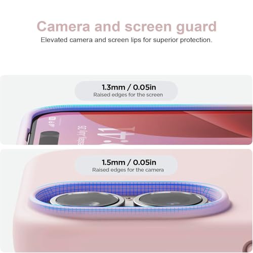 LIRAMARK Liquid Silicone Soft Back Cover Case for iPhone 17 (Pink Sand) - Image 3