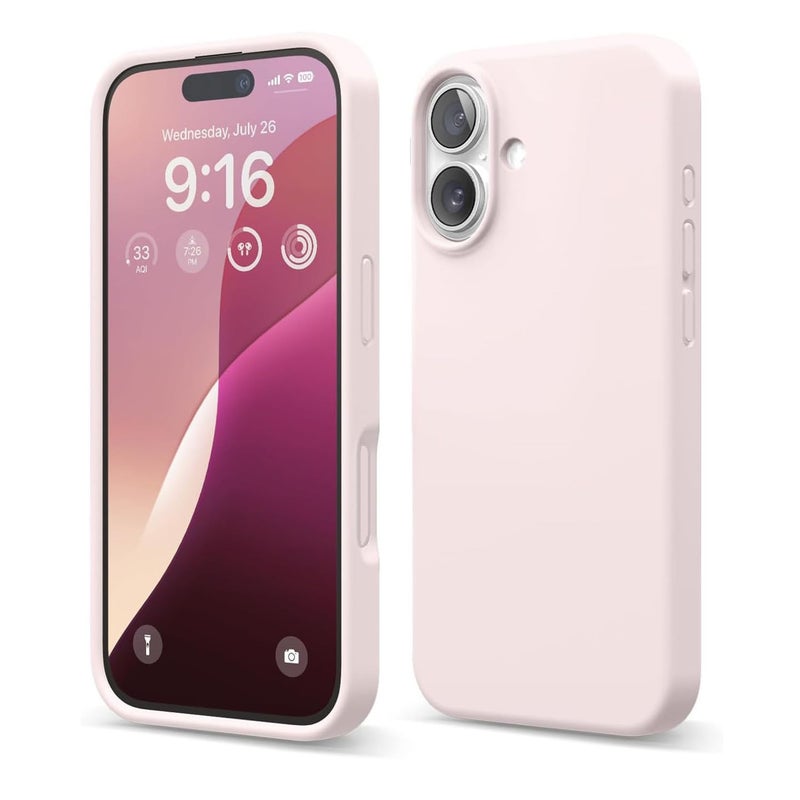 LIRAMARK Liquid Silicone Soft Back Cover Case for iPhone 17 (Pink Sand) - Image 5