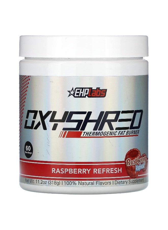 EHPLabs EHPlabs, OxyShred, Thermogenic Fat Burner, Raspberry Refresh, 11.2 oz (318 g) - Image 1
