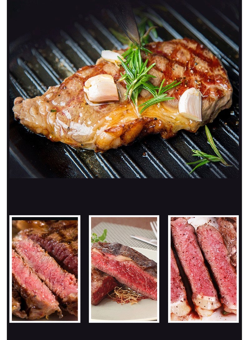 سوكاني ماكينة كهربائية متعددة الوظائف لشواء شرائح اللحم، ماكينة صنع بانيني، ماكينة صنع الخبز، 2000 واط، KJ-202، أسود - Image 3