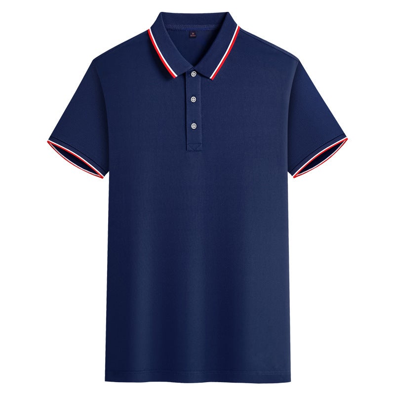 قميص بولو بأزرار صيفي ملابس عمل مخصصة حرير مثلج رياضي سريع الجفاف تي شيرت بأكمام قصيرة قميص إعلاني ثقافي بشعار - Image 1